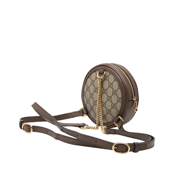 Pre-Loved Gucci Mini GG Supreme Web Ophidia Round Backpack main image 6